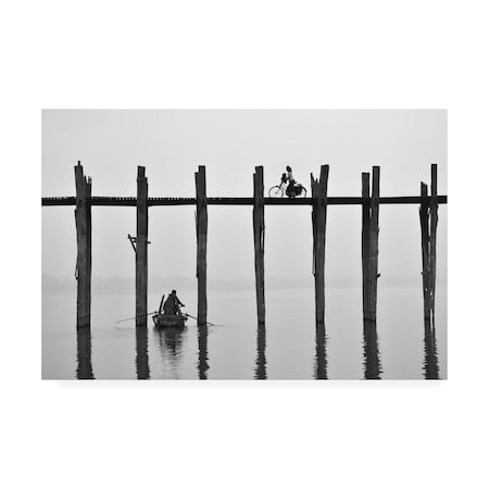 Sarawut Intarob 'U Bein Bridge Myanmar' Canvas Art,22x32